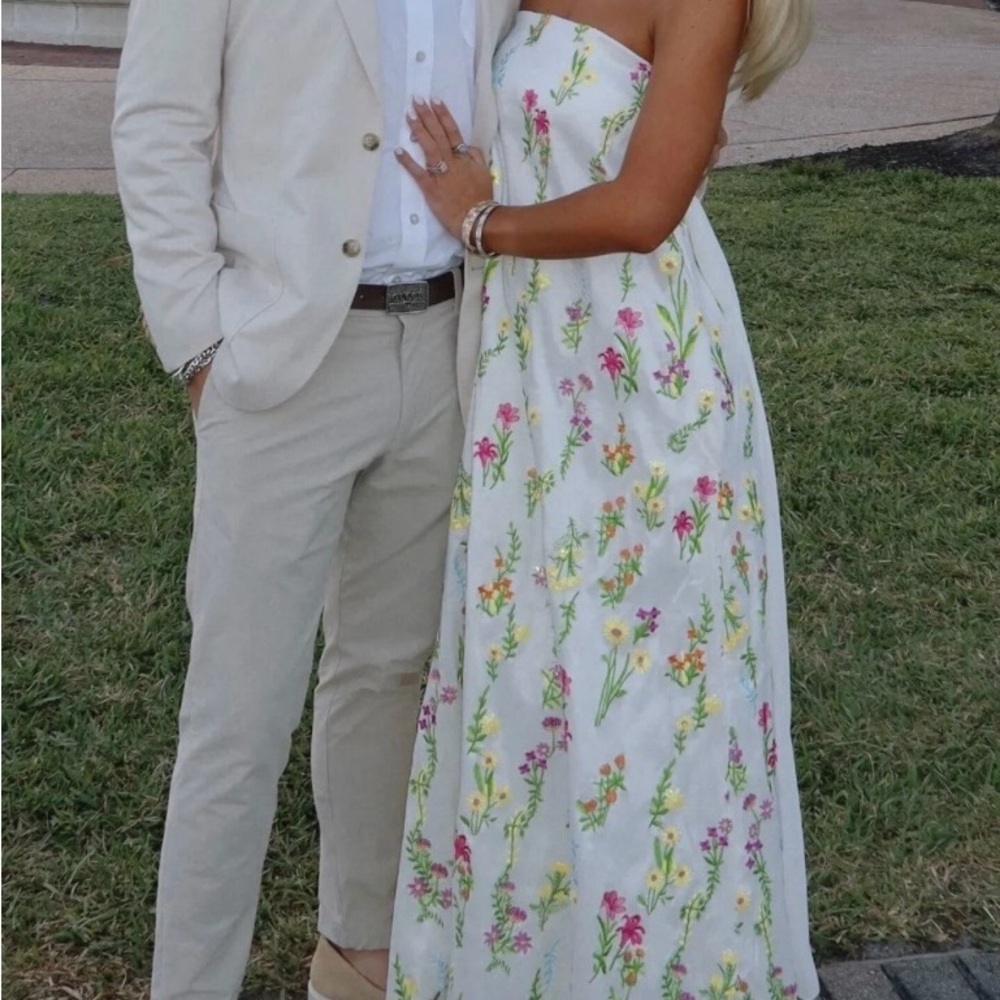 Show Me Your MuMu Strapless Floral Dress - Picture 3 of 3